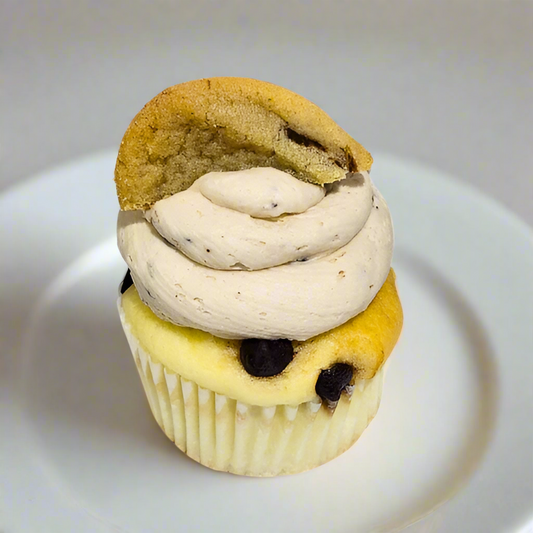 Chocolate Chip Cookie Dough Cupcakes