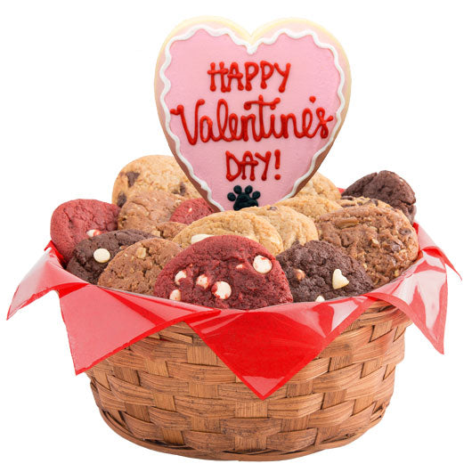 Valentine Puppies Basket