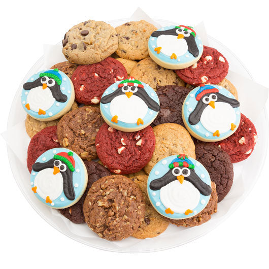 Happy Penguins Cookie Tray