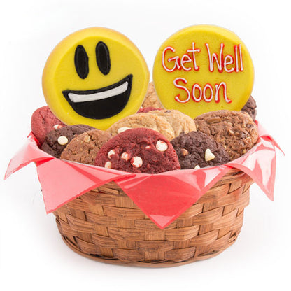 Sweet Emojis Basket-Get Well