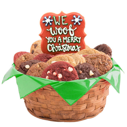 Christmas Puppies Basket