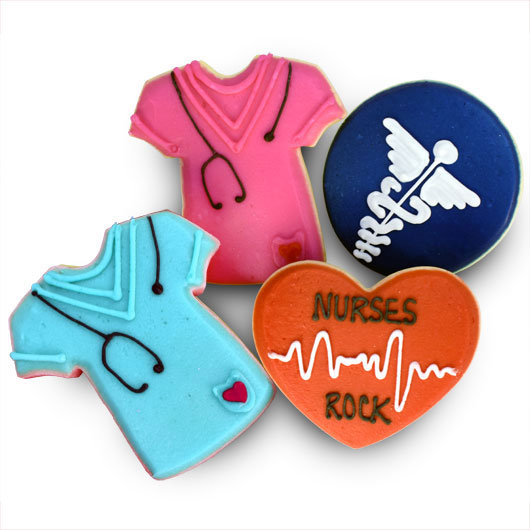 Nurses Rock Cookie Favors