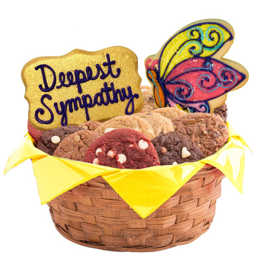 Sympathy Flowers Basket