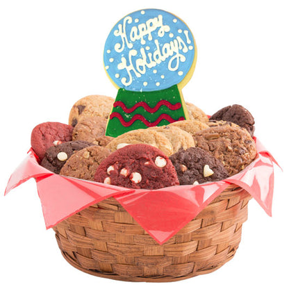 Christmas Snow Globes Basket
