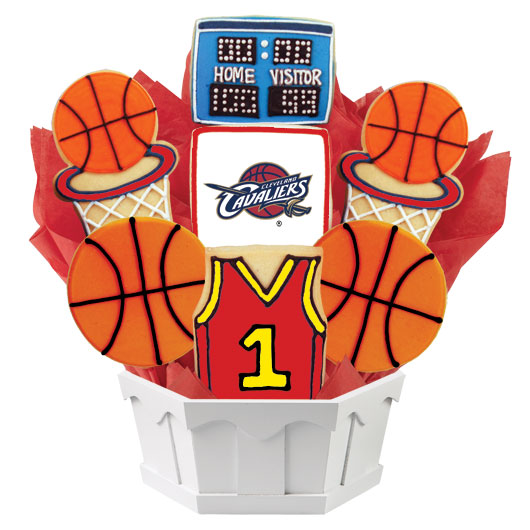 Pro Basketball Bouquet - Cleveland Cookie Bouquet